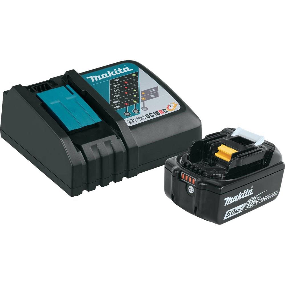 Makita 18V 5 Ah Battery and Charger Starter Pack