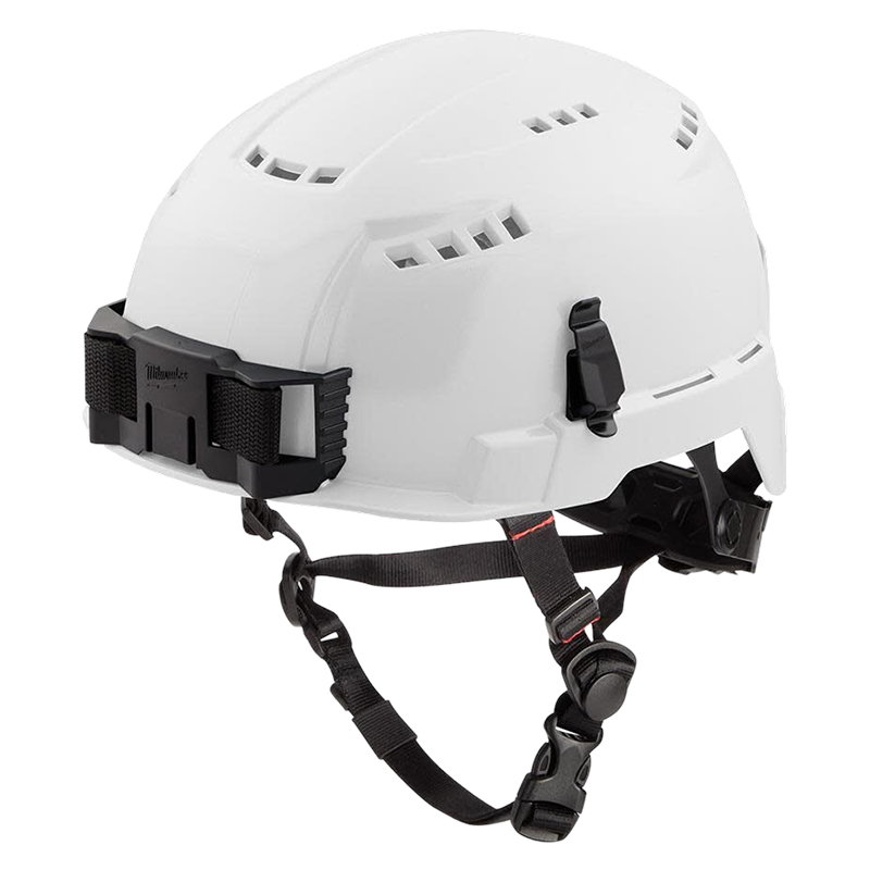 Milwaukee White Vented Helmet with BOLT Class C