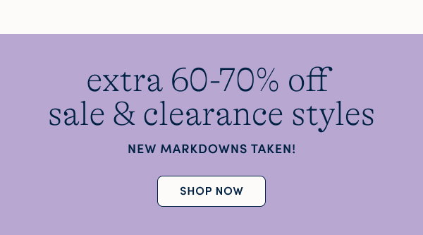 extra 60-70% off sale & clearance styles