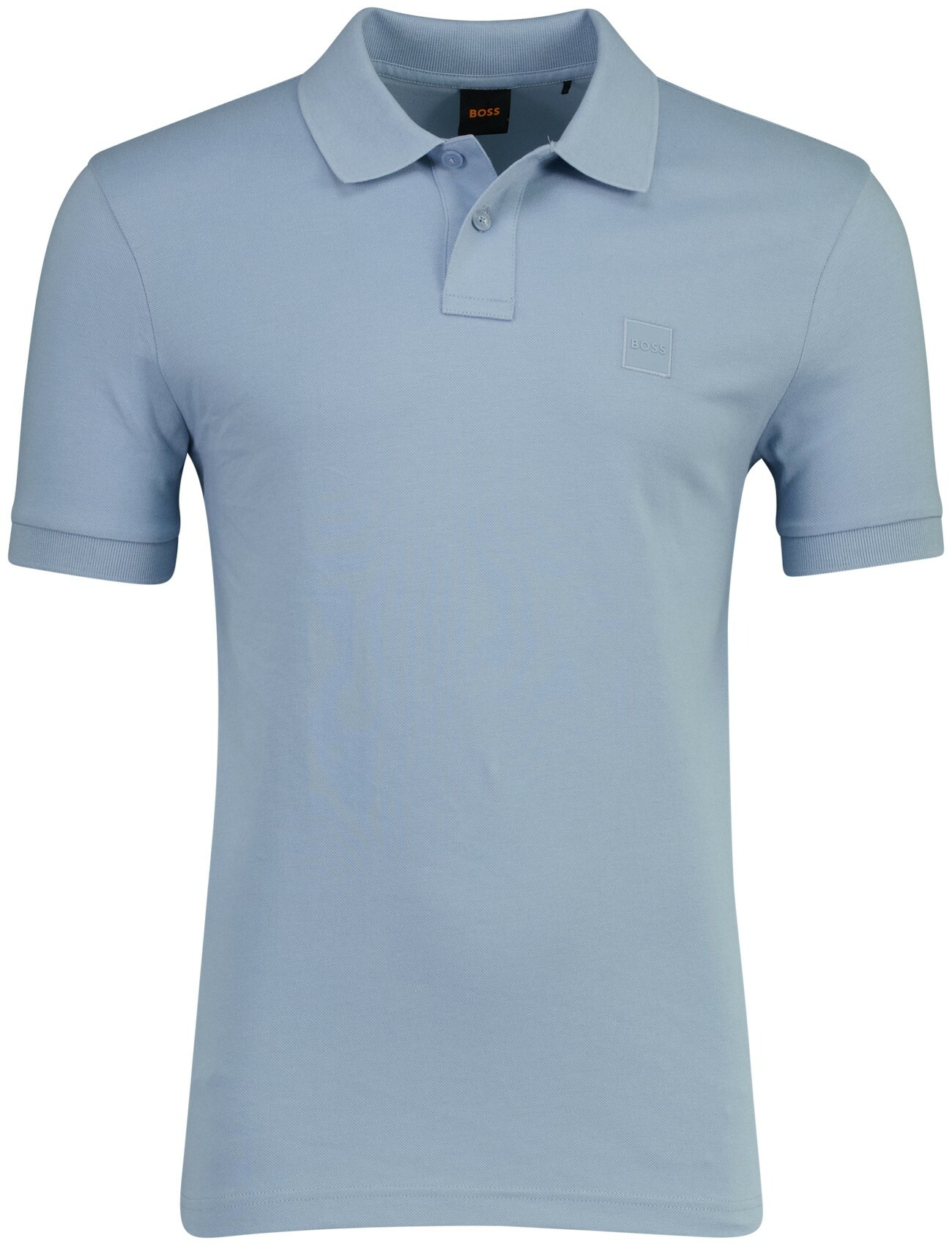 Lichtblauw poloshirt BOSS Orange Passenger korte mouw