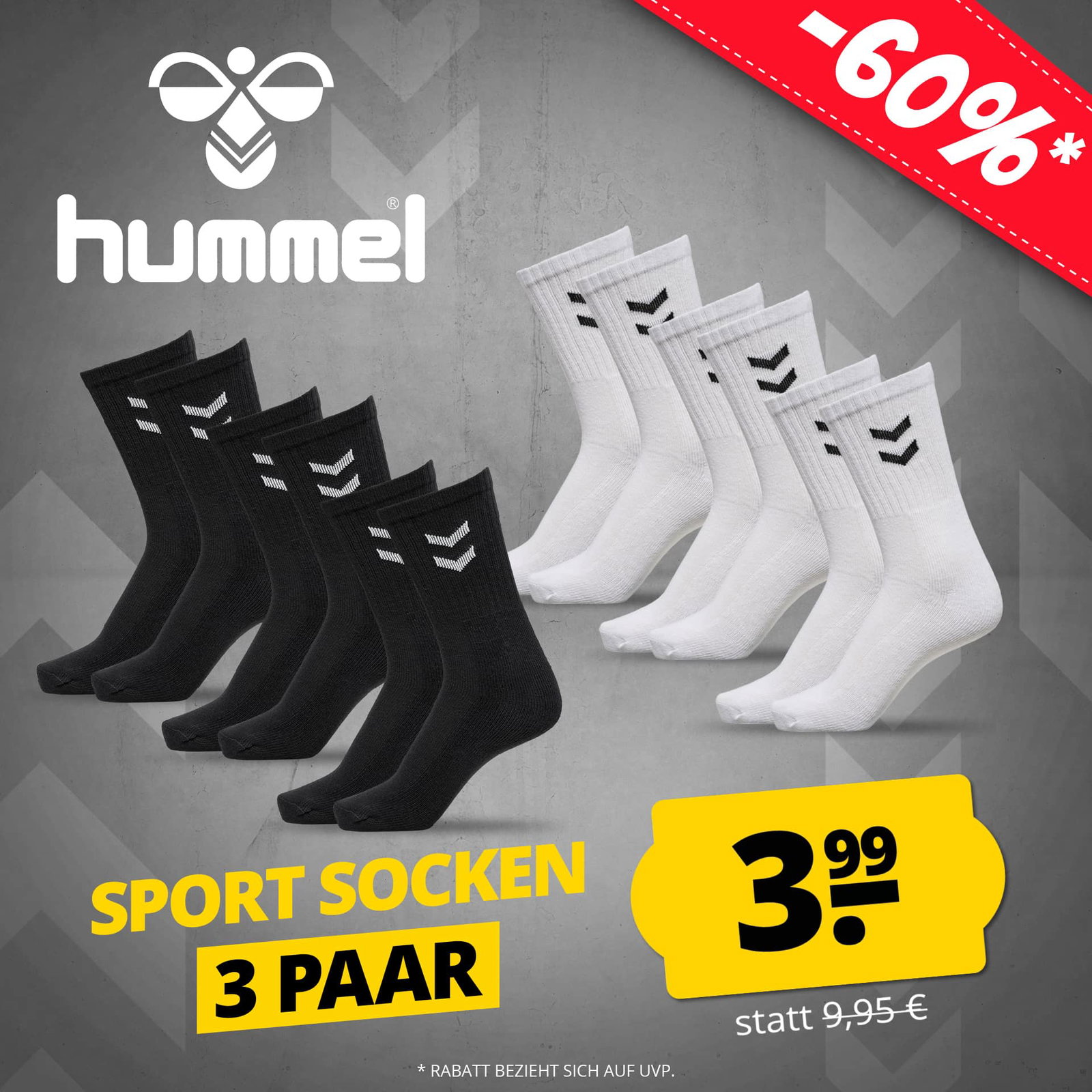 hummel Basic Sportsocken 3 Paar