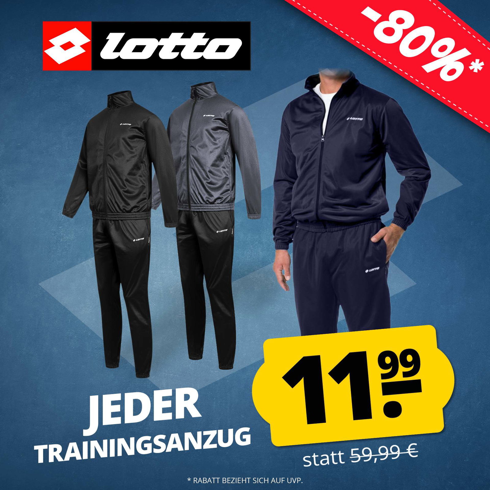 Lotto Jeder Trainingsanzug 11,99 €