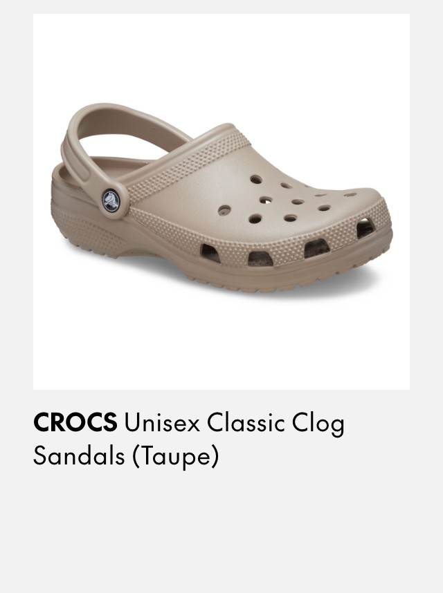 Taupe classic clog