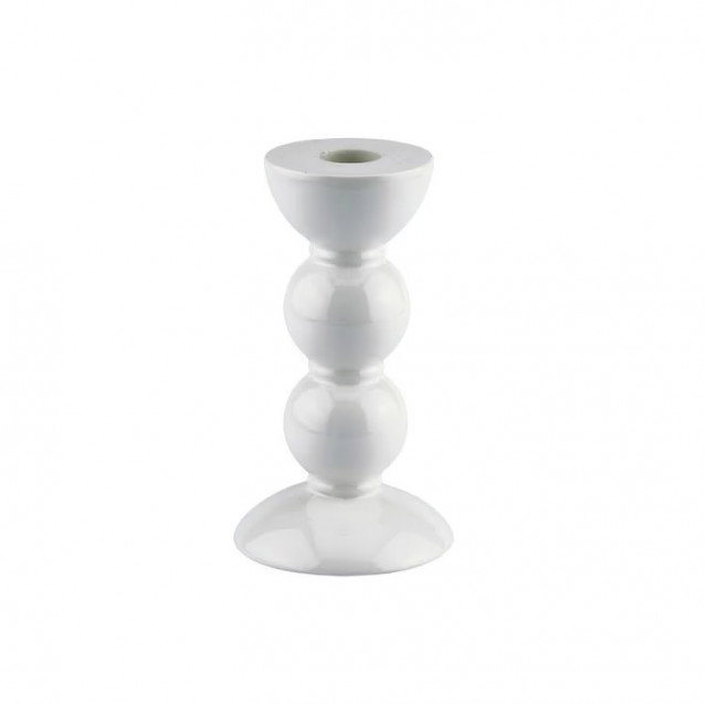 Bobbin White Candlestick