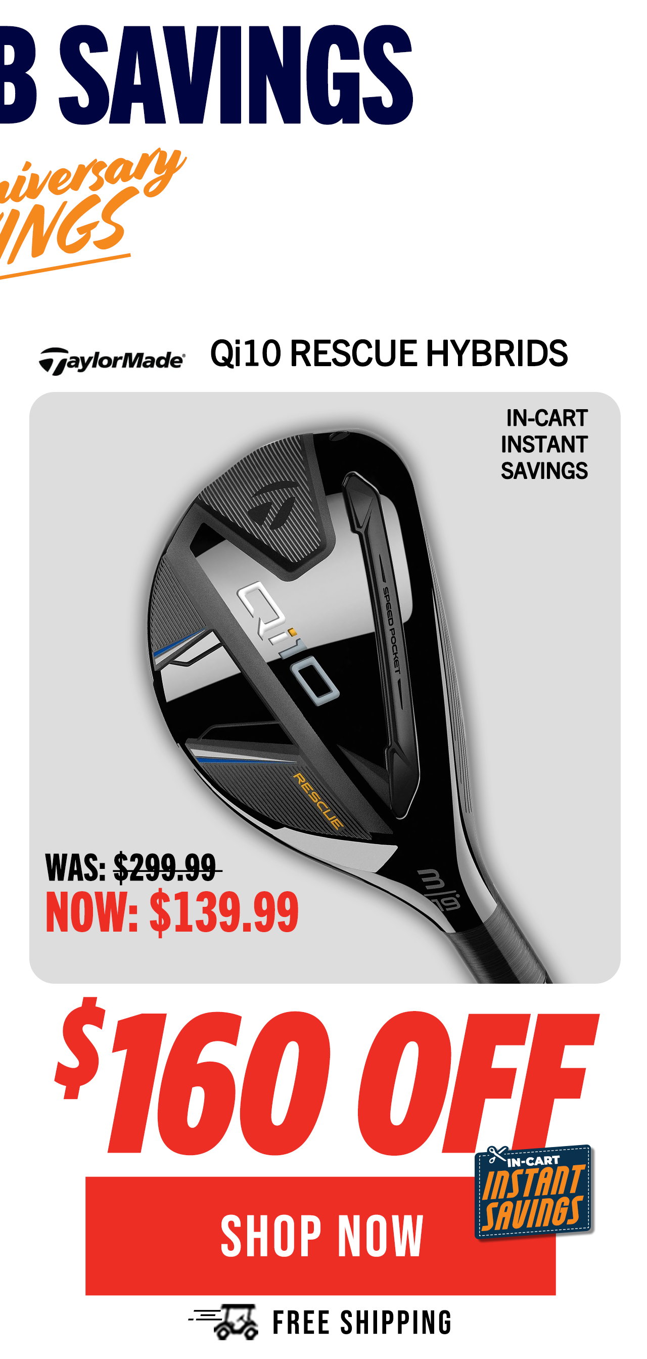 TaylorMade Qi10 Rescue Hybrids - ON SALE