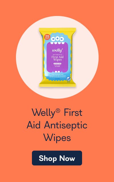 Welly® First Aid Antiseptic Wipes