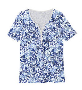 pure cotton pleat detail t-shirt