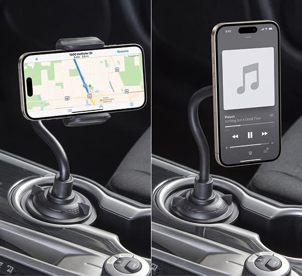 Universal Flexible Car Cup Phone Holder Magnetic Or Non-Magnetic