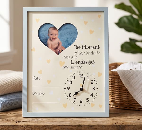 Baby Is Born Frame - Custom Newborn Keepsake