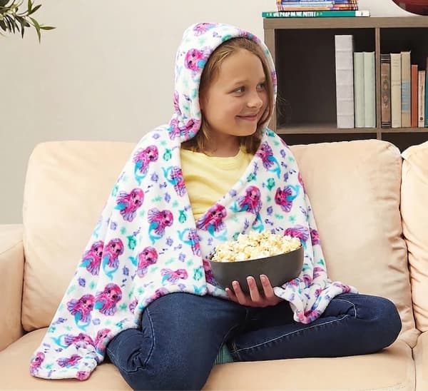 Kids' Hooded Fleece Throw