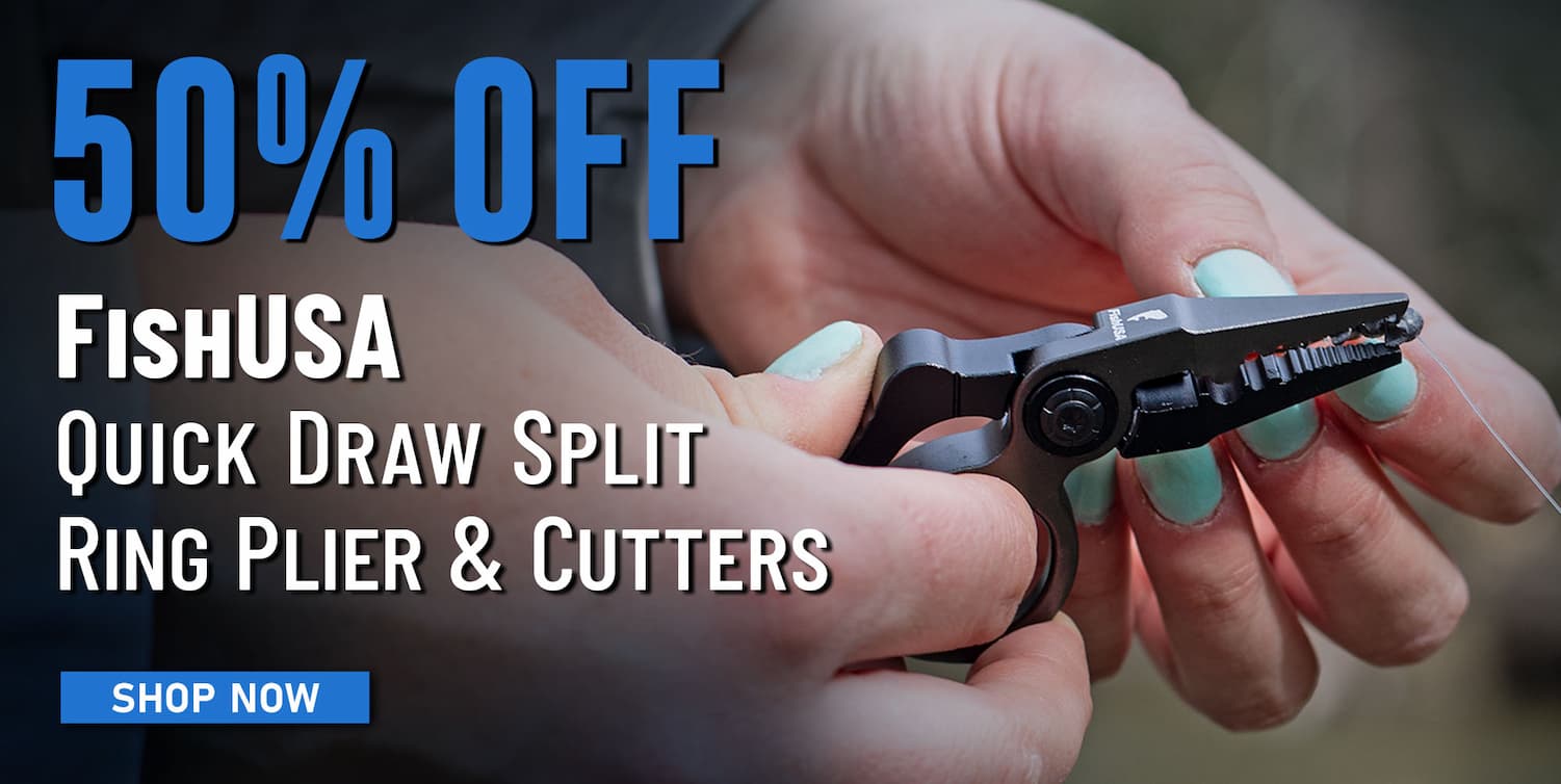 50% Off FishUSA Quick Draw Split Ring Plier & Cutters Shop Now