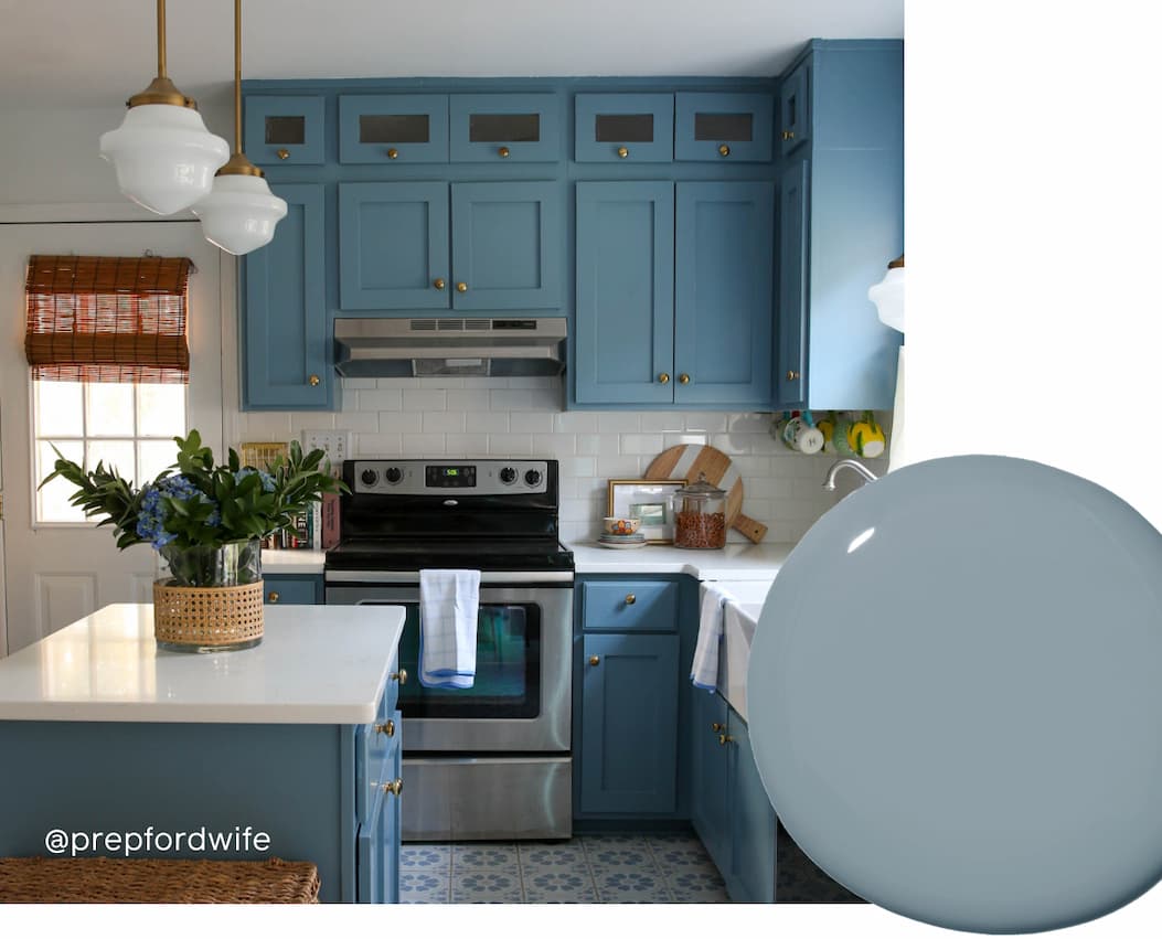 Kitchen featuring Good Jeans painted cabinets