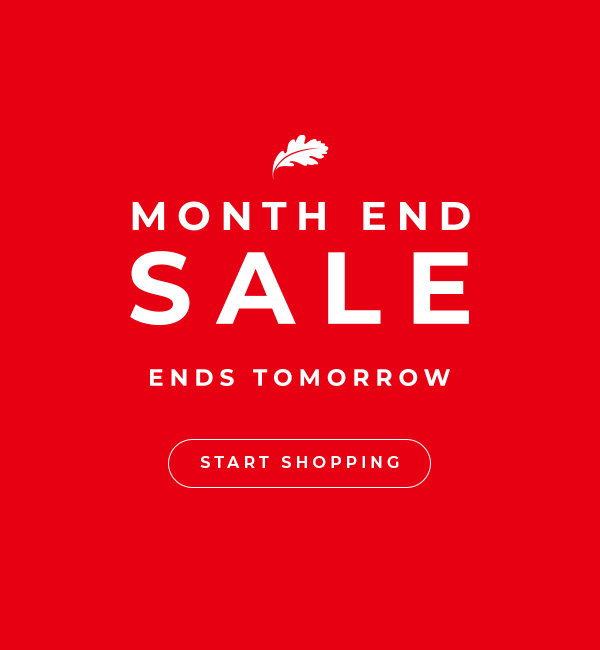 Month End Sale Ends Tomorrow - Start Shopping