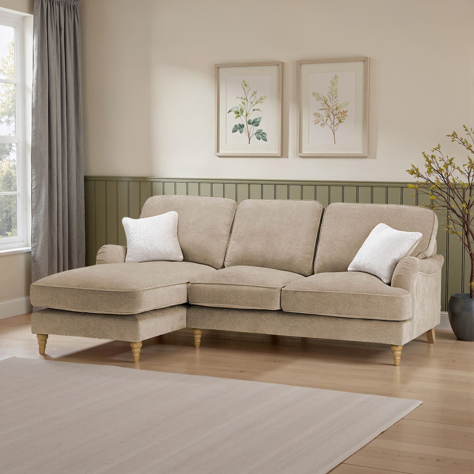 Eloise Left Hand Chaise Sofa