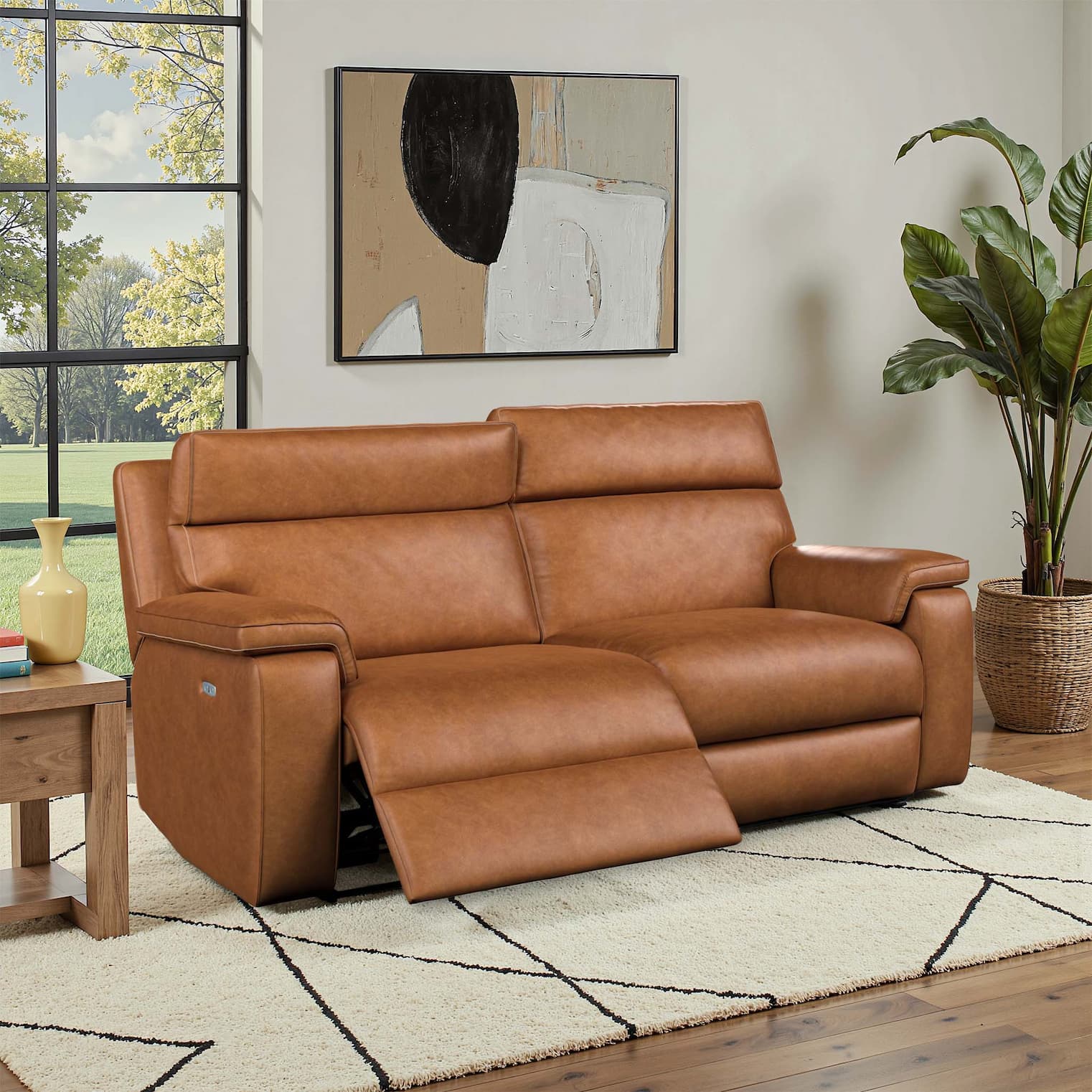 3 Seater Electric Recliner Sofa with Power Headrest