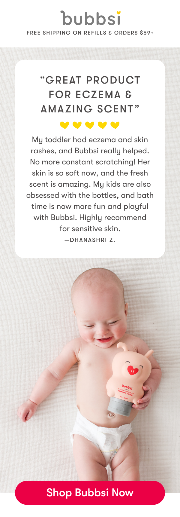 Great product for eczema and amazing scent