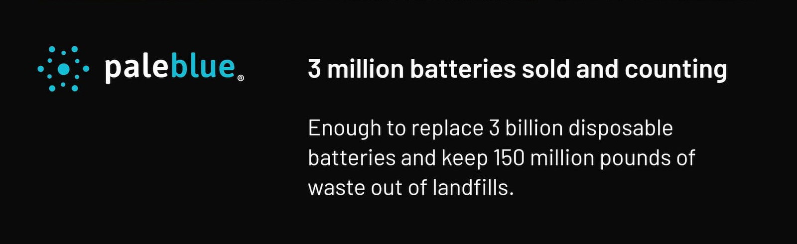 3 million batteries sold and counting