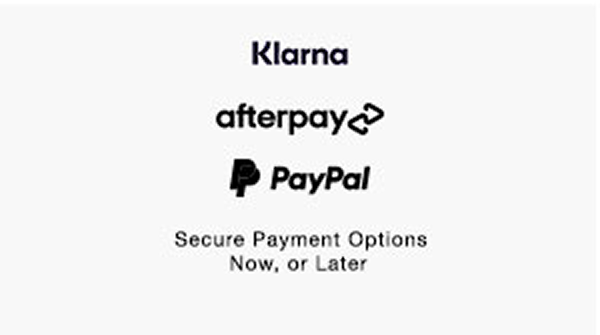Secure payment options, now or later.