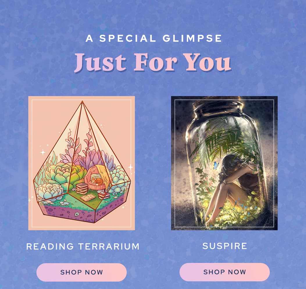 A Special Glimpse Just For You - Reading Terrarium | Suspire