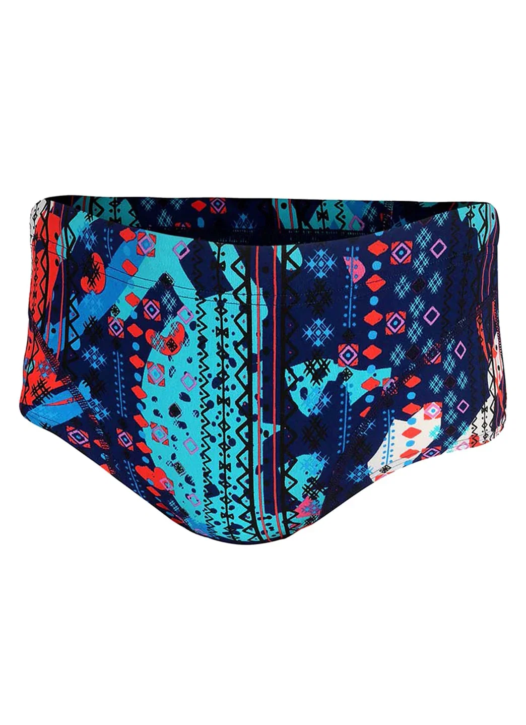 Image of Zone3 Boy's Aztec 2.0 Swim Brief Swimsuit