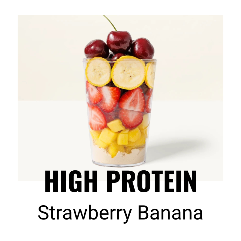 High Protein Strawberry Banana Smoothie