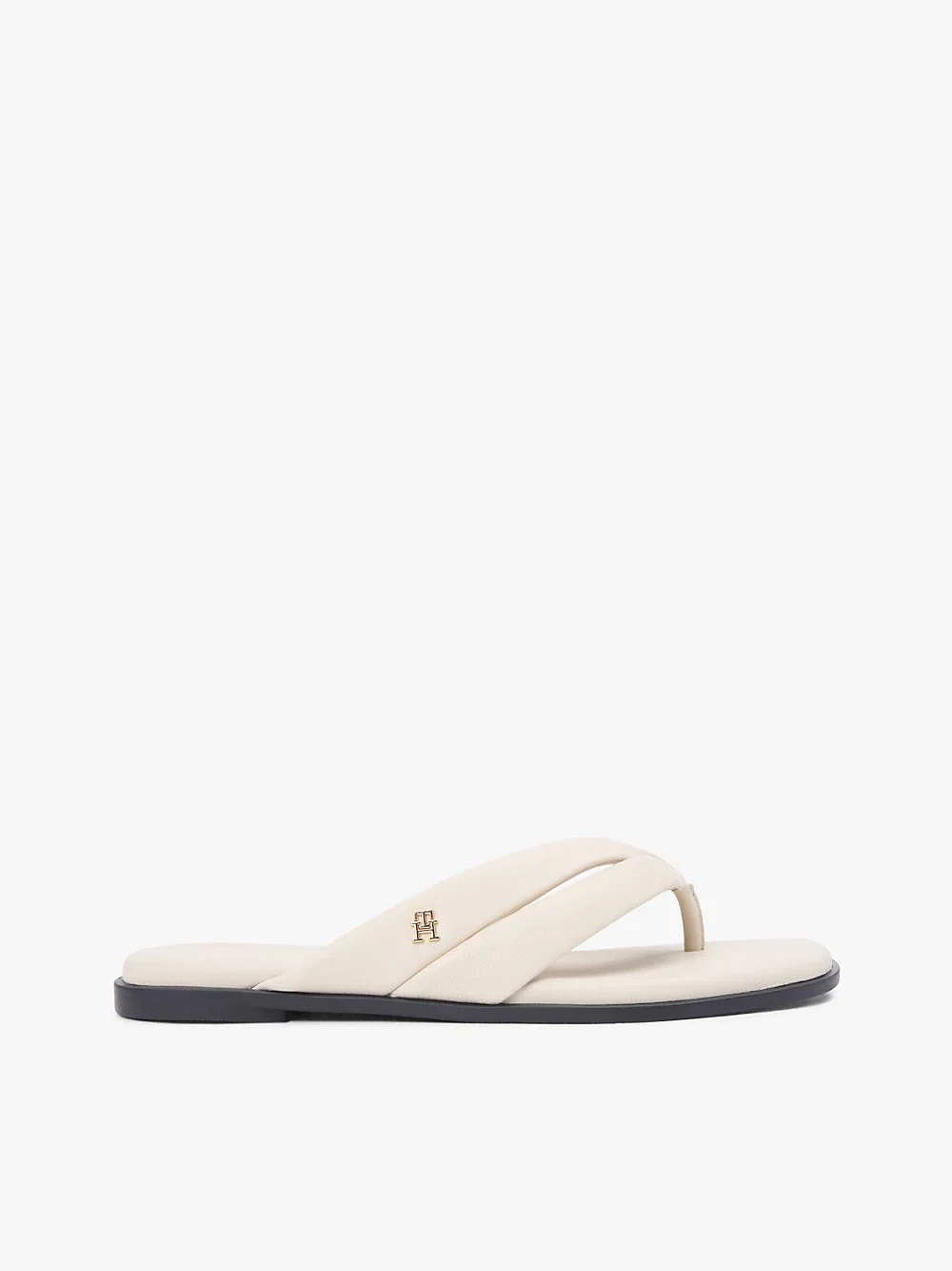 Leather Toe Post Flat Sandals