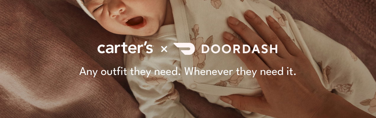 Carter's x Doordash | Any outfit they need. Whenever they need it.