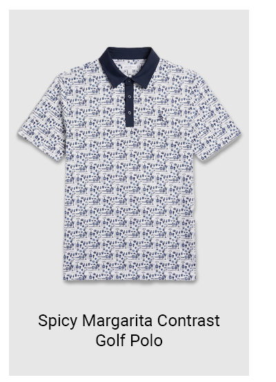 Shop Spicy Margarita Contrast Golf Polo