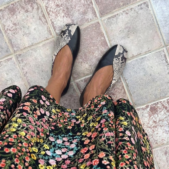 Snake Ballet Flats