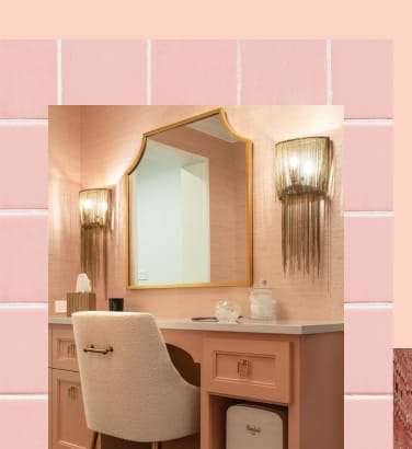 Peach Sorbet Grasscloth Wallpaper