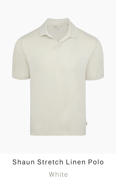 Shaun Stretch Linen Polo