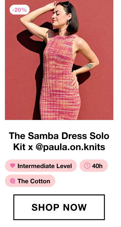 The Samba Dress Solo Kit x @paula.on.knits 1