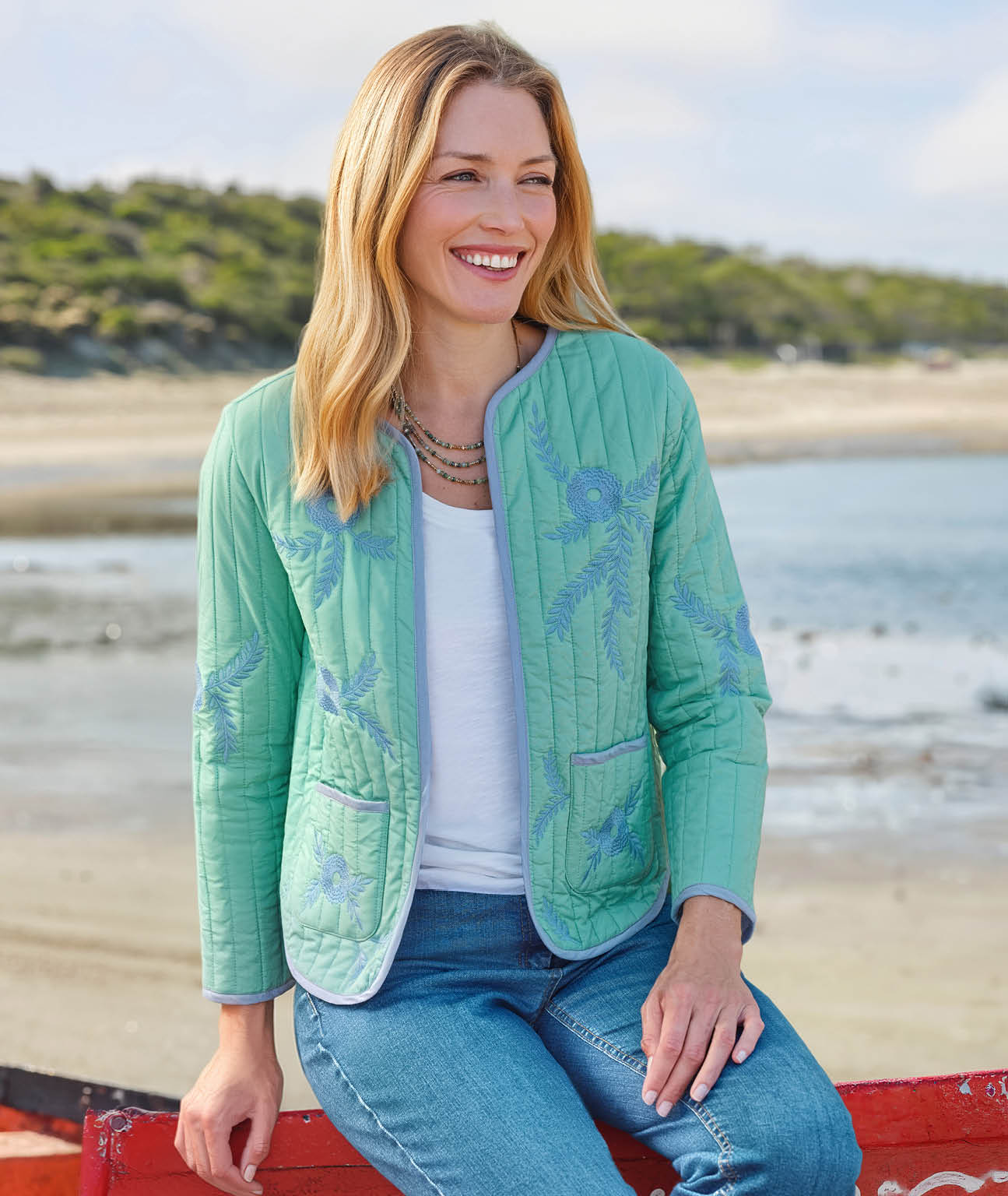 Embroidered Padded Jacket