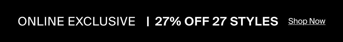 27% Off 27 Styles