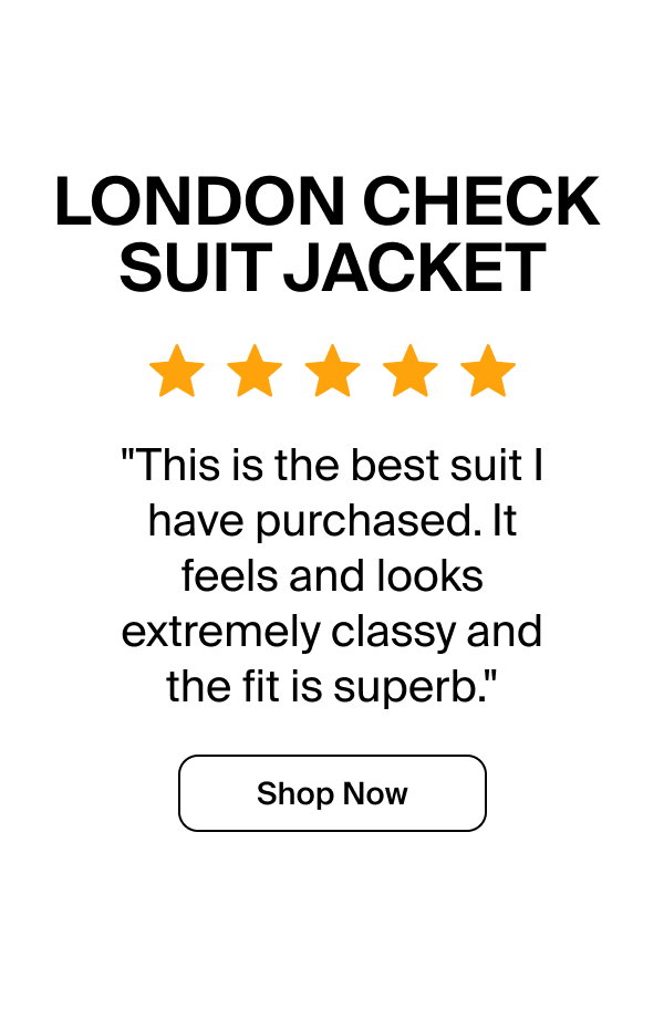 London Check Suit Jacket 5 Star Review