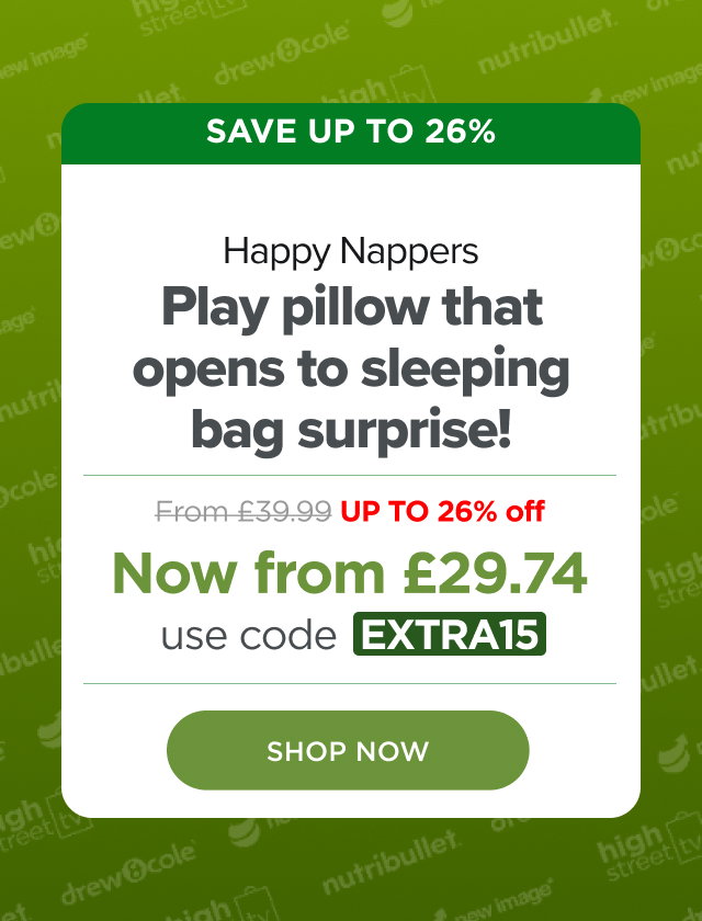 Happy Nappers – Plush Toy and Sleeping Bag