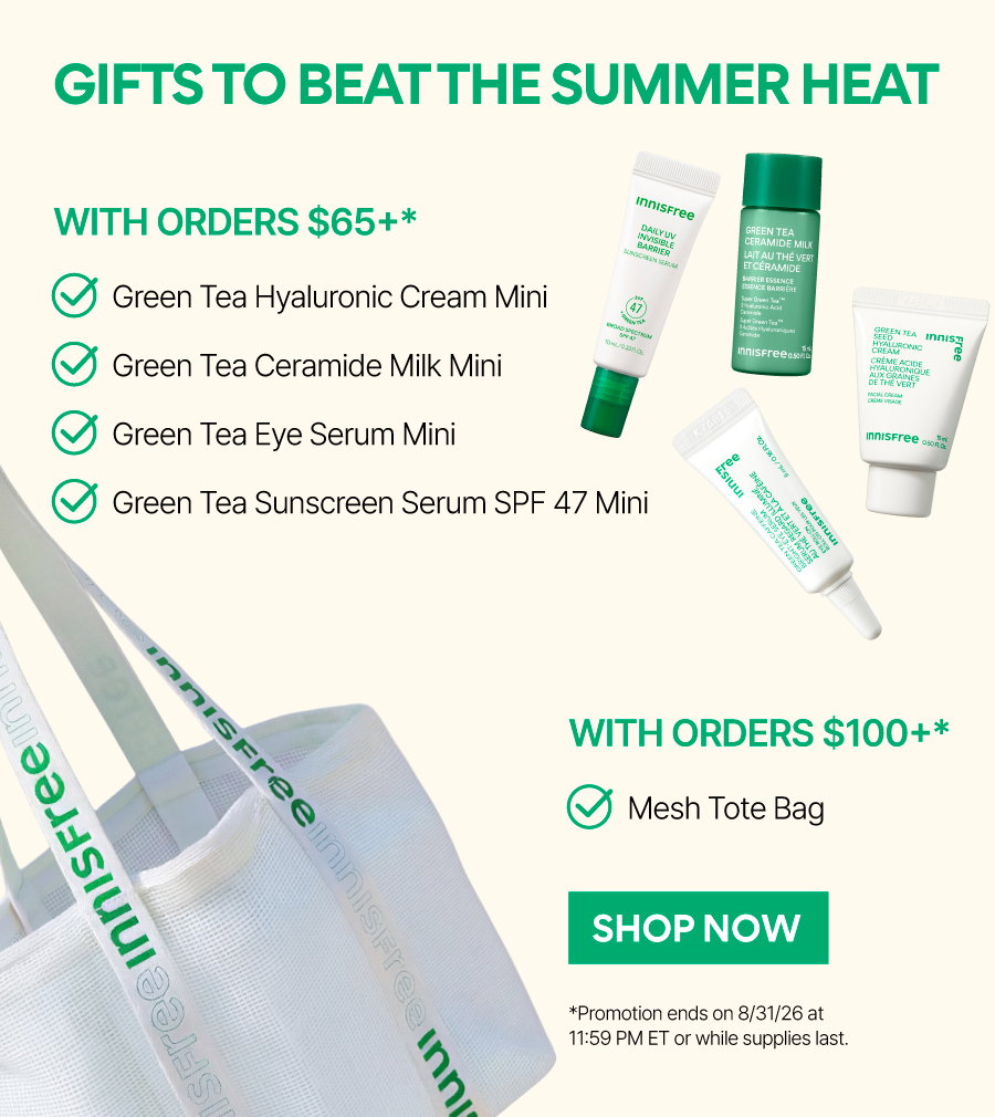FREE GREEN TEA SOOTHING SUN ROUTINE WITH ORDERS $65+ AND $85+