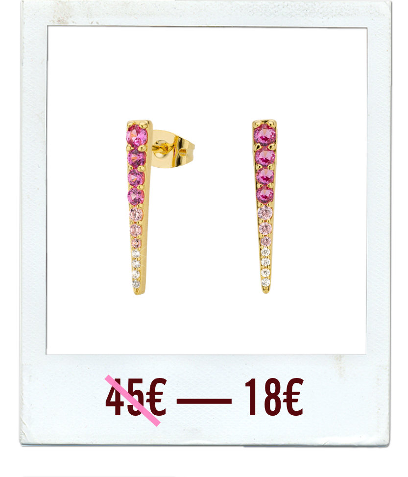 EARRINGS - FUCHSIA RAINBOW ICE PICK