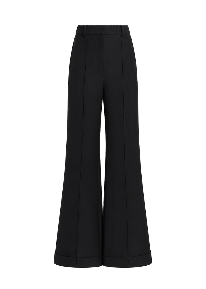 Ghost image of the deeda pant in black silk wool