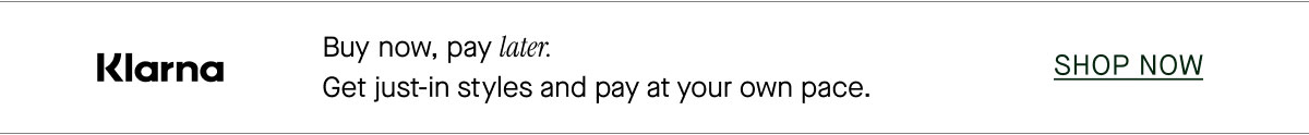 Buy now, pay later with Klarna