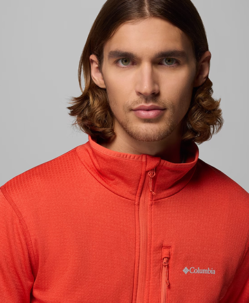 Men's Essential Hike Grid Fleece Full Zip Jacket