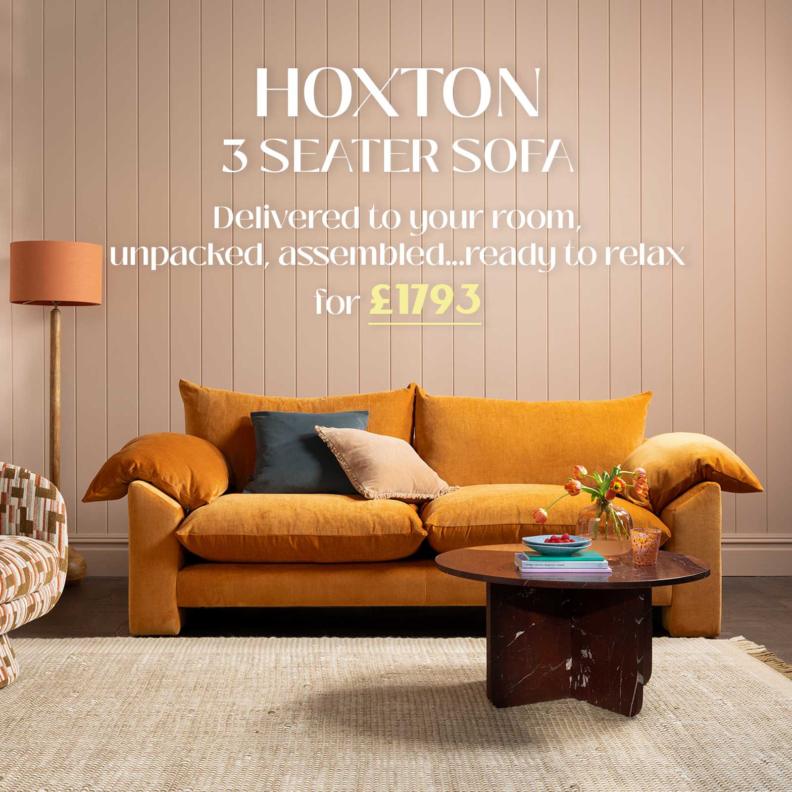 Hoxton Chenille Sofa