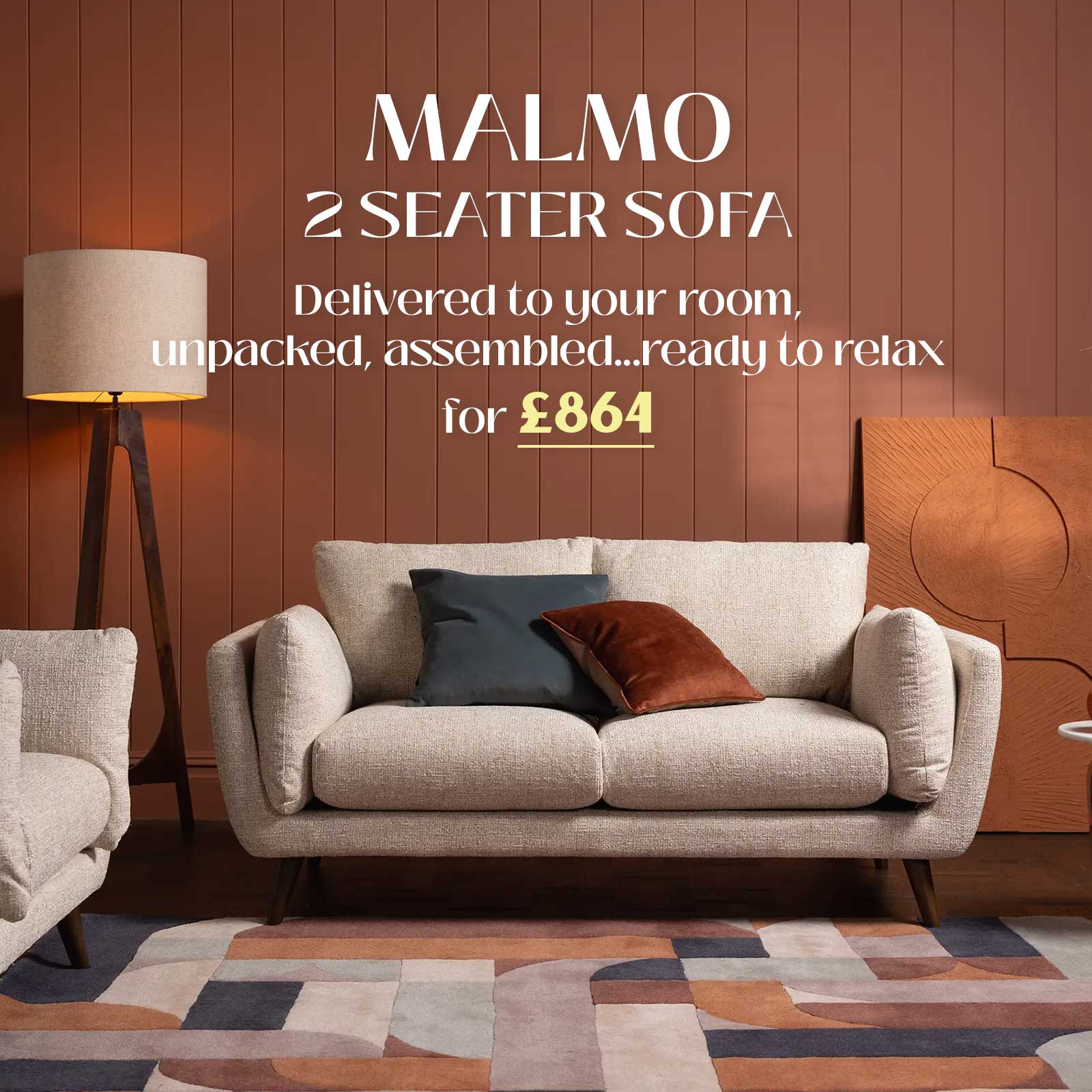 Malmo Fabric Sofa