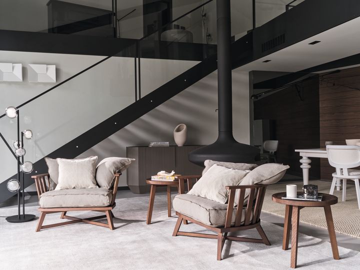 Natural and Rich Furniture Surfaces with Water-Based Finishes by Gervasoni