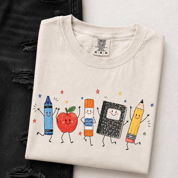 Back To School Cute Elements - Comfy T-Shirts