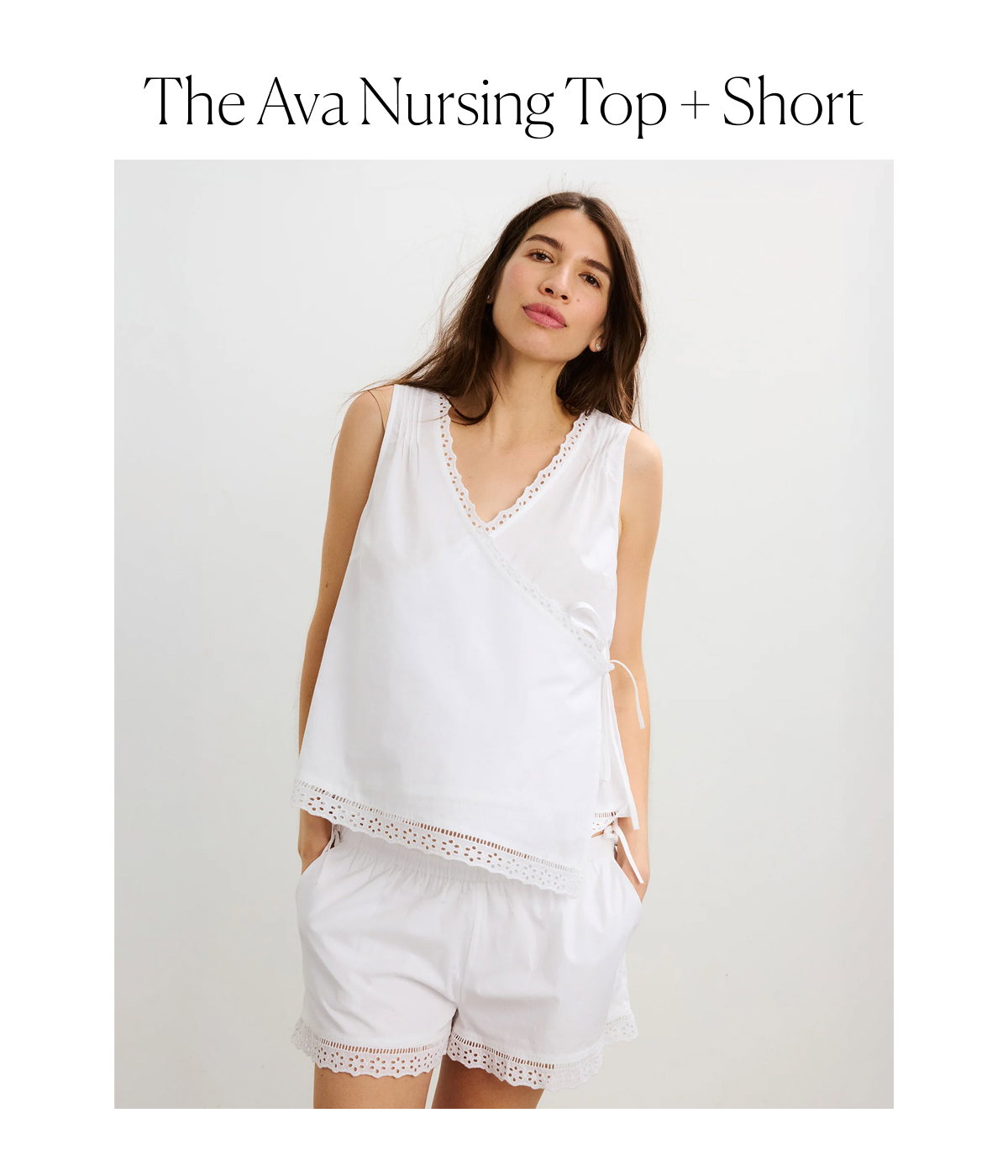 The Ava Nursing Top + Short