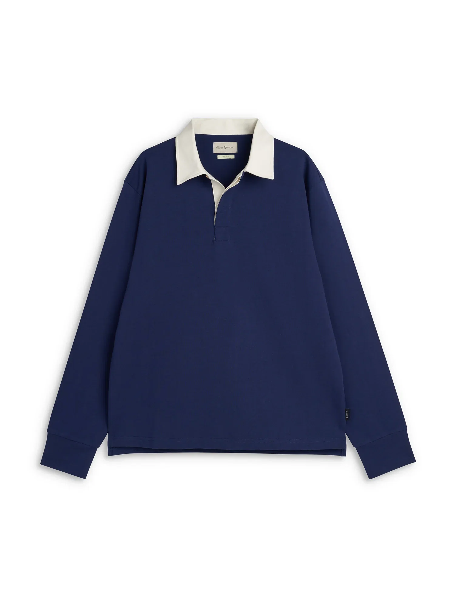Image of Heavy Long Sleeve Rugby Top Parton Indigo Blue