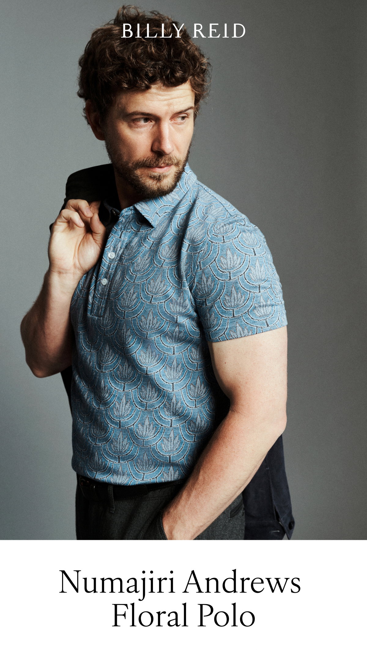 Numajiri Andrews Floral Polo