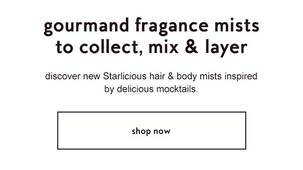 gourmand fragance mists