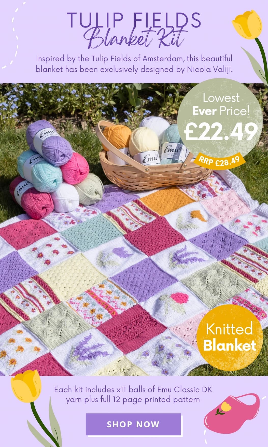 Tulip Fields Blanket Kit
